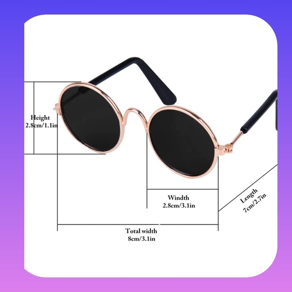 5/25 Pet Sunglasses Cat (M) size or small Dog (L) size - Picture 5 of 16